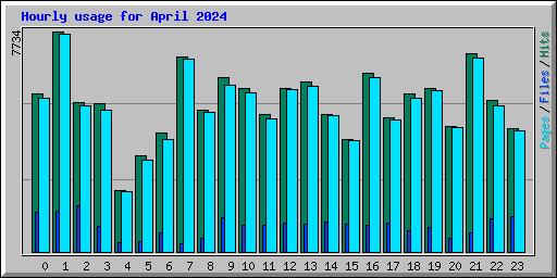 Hourly usage for April 2024