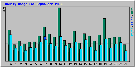 Hourly usage for September 2026